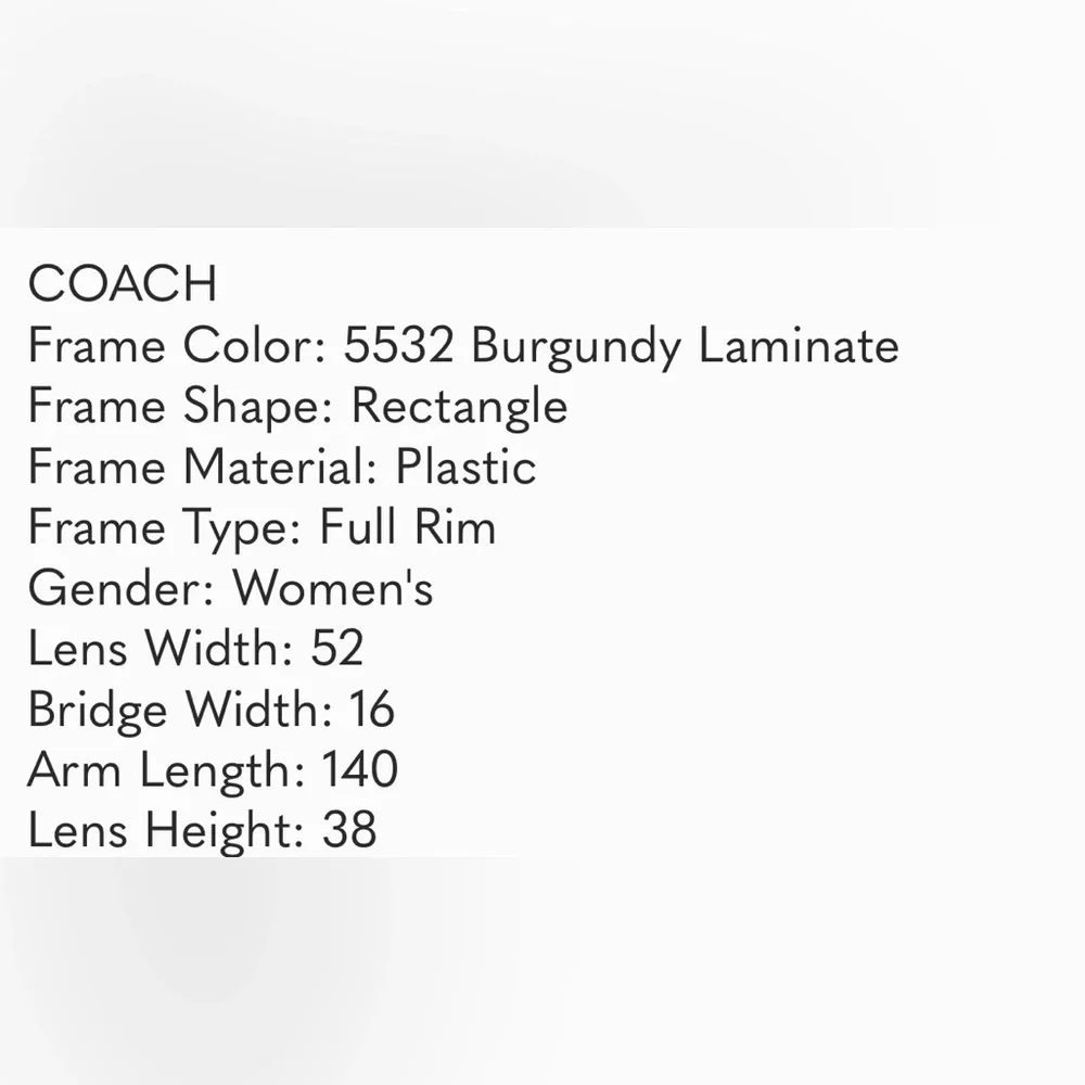 Coach Berry  Eyeglass frames